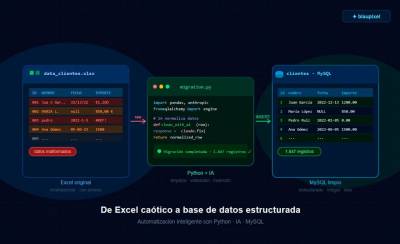 Migració d'Excel a MySQL amb Intel·ligència Artificial