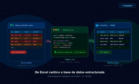 Migración de Excel a MySQL con Inteligencia Artificial